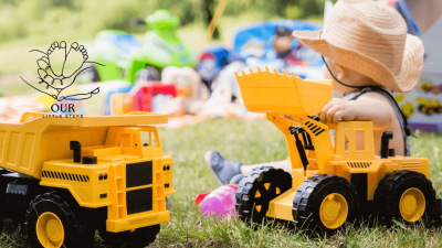 Baby playing with colorful toys, enhancing development and enjoying fun learning activities