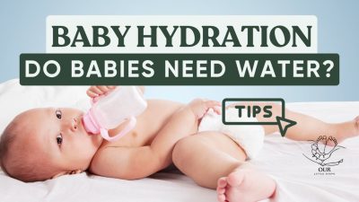 Baby hydration: This image highlights the importance of proper hydration for babies, especially those under 6 months old.