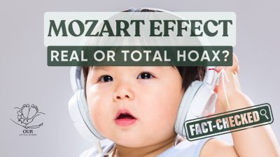 The Mozart Effect for babies: This image explores the popular idea that listening to Mozart can boost a baby's intelligence.