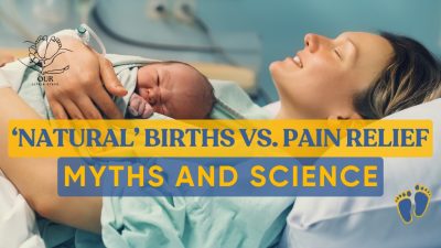 Pain relief options during childbirth: This image highlights the various pain relief options available to birthing people, empowering them to make informed choices.
