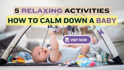 A smiling toddler sitting peacefully with a parent, practicing a calming mindfulness activity at home.